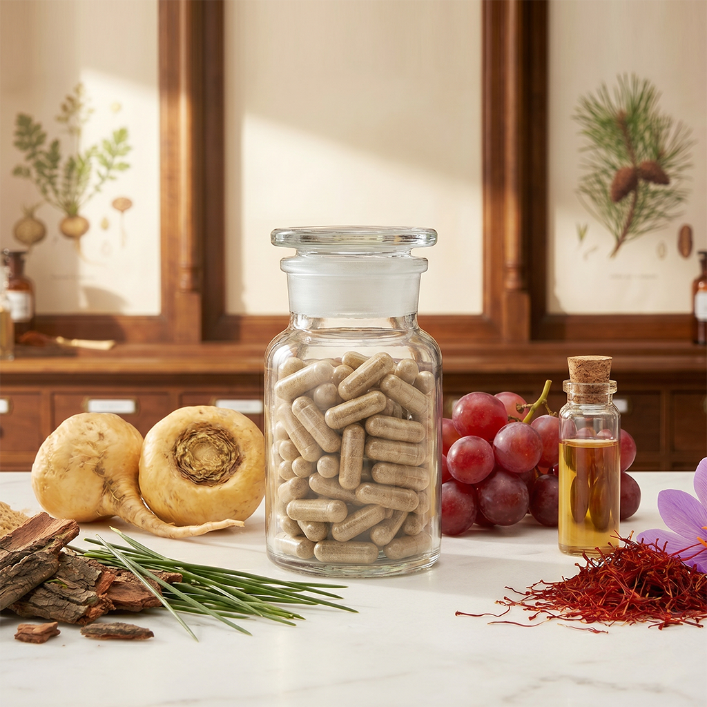 Androsax Botanika – Maca, Ginseng, Erdburzeldorn und Potenzbaum